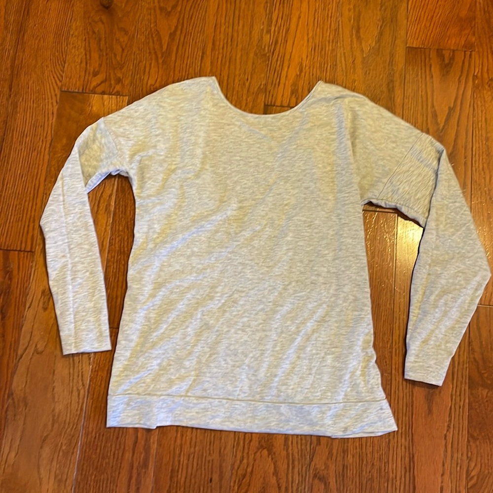 Gray yoga sweatshirt